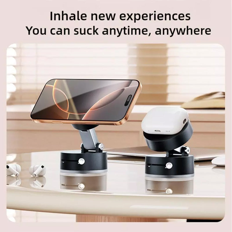 Support de téléphone portable magnétique pliable et portable à aspiration