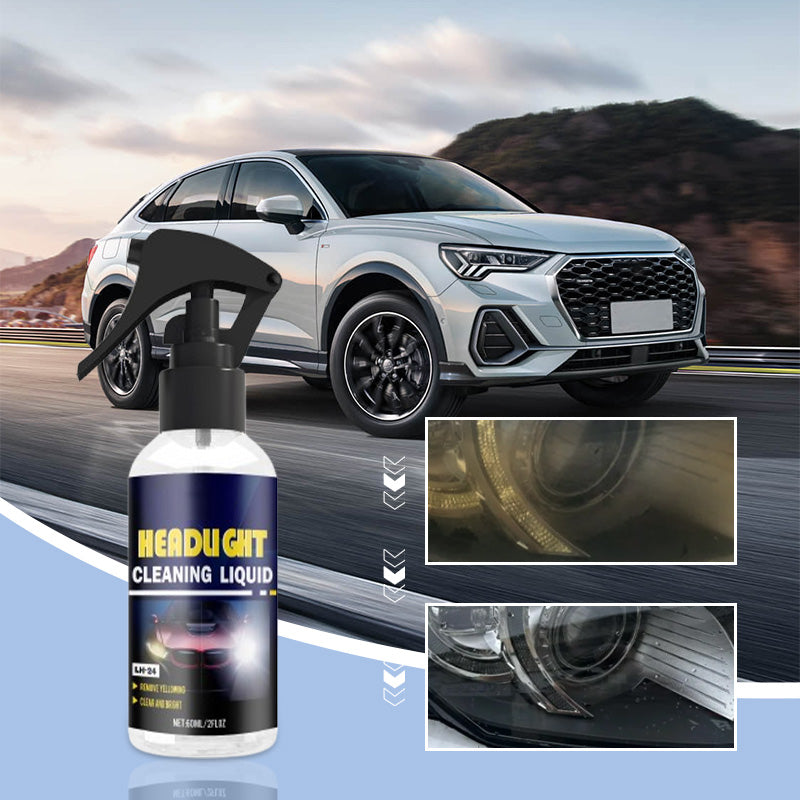 📢📢Achetez-en 5，obtenez-en 5 gratuits⏰ Agent nettoyant et restaurateur pour phares de voiture – Élimine les rayures, protège contre les UV et prévient le jaunissement 🚗