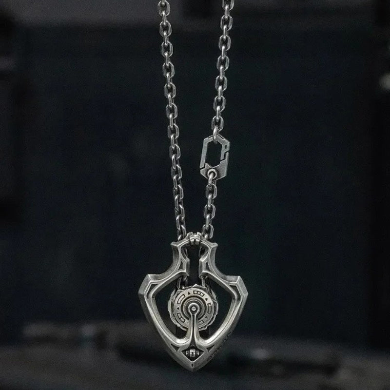 🔥54% de réduction🔥Collier rétro-punk avec engrenage rotatif mécanique