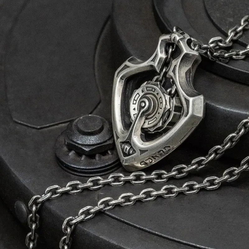 🔥54% de réduction🔥Collier rétro-punk avec engrenage rotatif mécanique