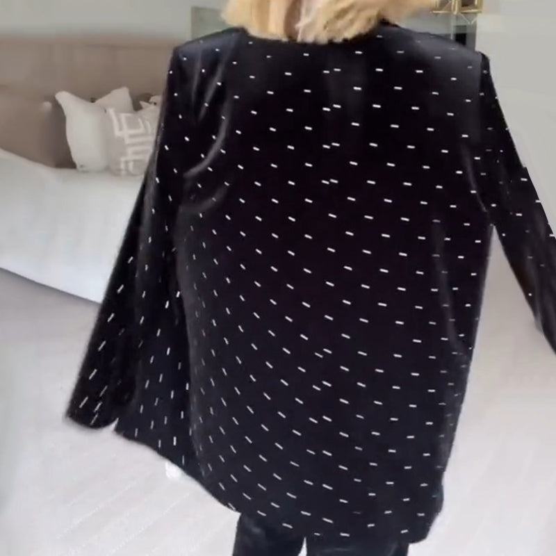 💖55% de réduction💖Blazer de luxe à décor de strass pour femmes