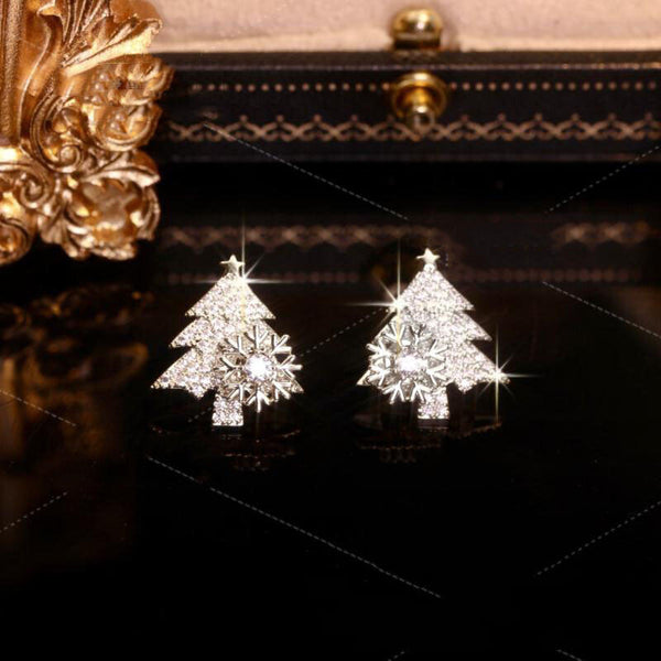 Boucles d'oreilles rotatives pour arbre de Noël