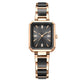 Montre à quartz rectangulaire tendance pour femme