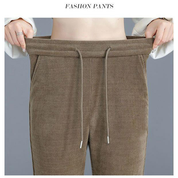 🔥Vente à chaud🔥Pantalon de jogging pour femmes avec velours côtelé chaud（50% de réduction)