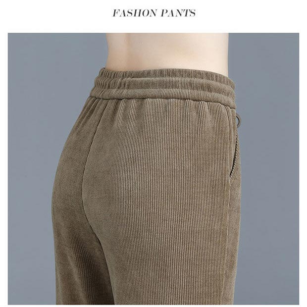 🔥Vente à chaud🔥Pantalon de jogging pour femmes avec velours côtelé chaud（50% de réduction)