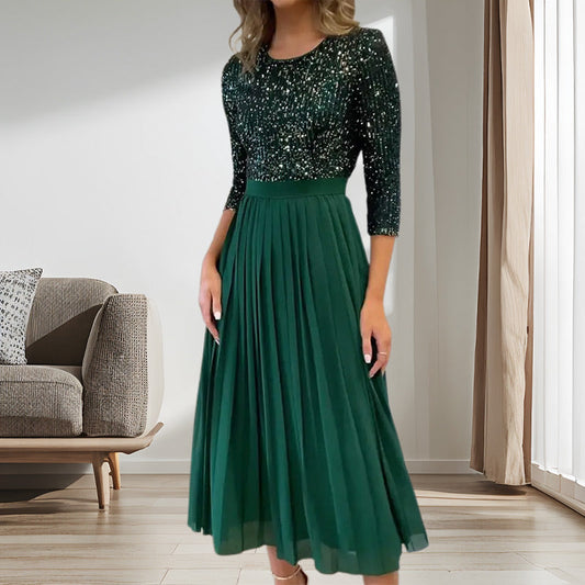 💃Robe midi femme en tulle à paillettes✨