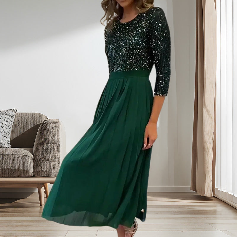 💃Robe midi femme en tulle à paillettes✨