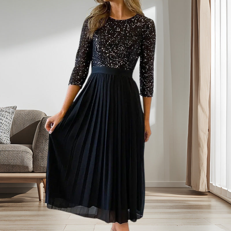 💃Robe midi femme en tulle à paillettes✨