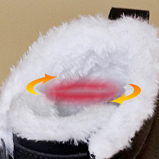 Bottes de neige chaudes et doublées de peluche pour femmes