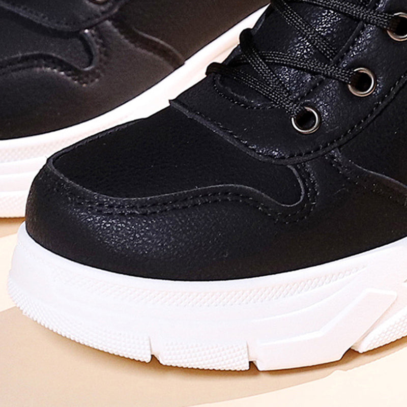 Bottes de neige chaudes et doublées de peluche pour femmes