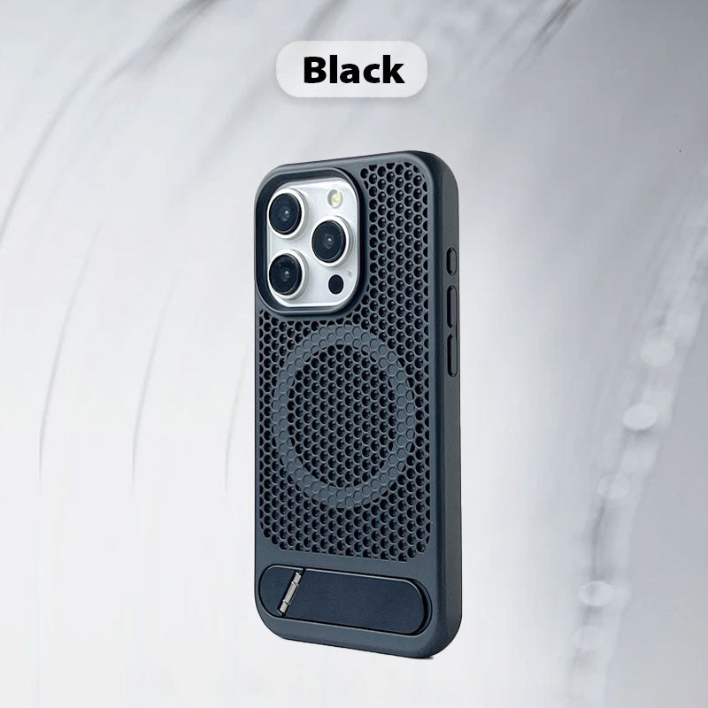 Magnetic Heat-dissipation Phone Case with Kickstand for iPhone