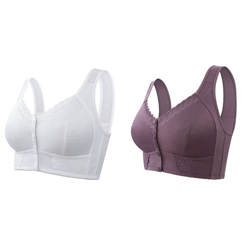 🌸Soutien-gorge respirant Plus Size pour femmes avec fermeture frontale