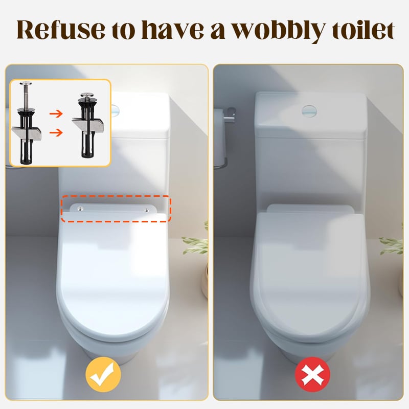 💥Kit de vis de fixation de siège de toilettes haute performance🎁