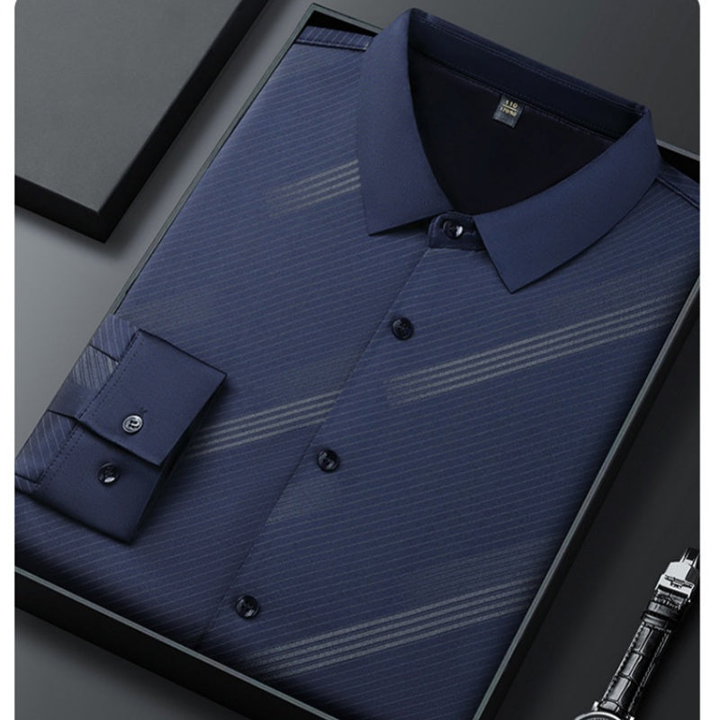 Chemise rayée chaude pour homme avec coupe confortable【Achetez-en 2 et bénéficiez de la livraison gratuite】