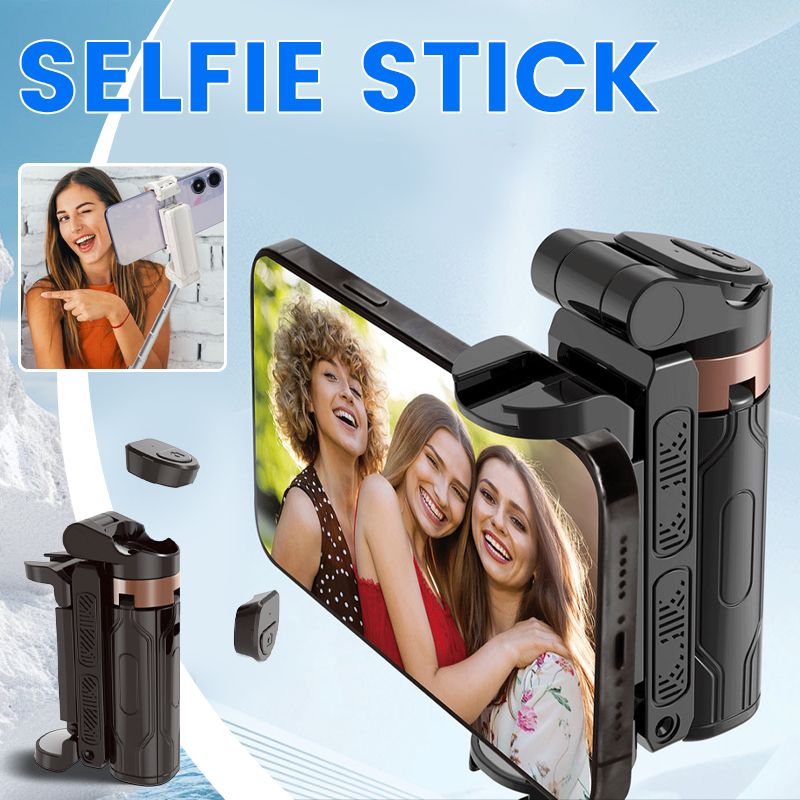 💖⏳Bâton de selfie Bluetooth pliable de poche avec trépied intégré💖