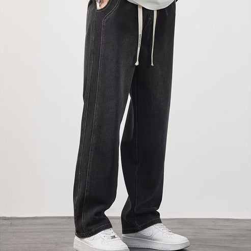 Jeans droits amples pour hommes【Achetez-en 2 et bénéficiez de la livraison gratuite】
