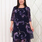 👗Robe en Mousseline Imprimée Élégante à Manches Volantes