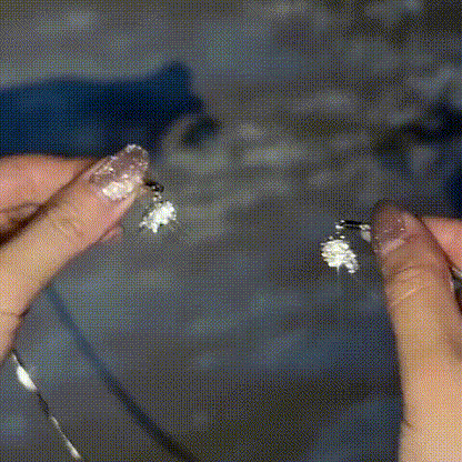 💎Collier coeur magnétique en diamants superposés💗