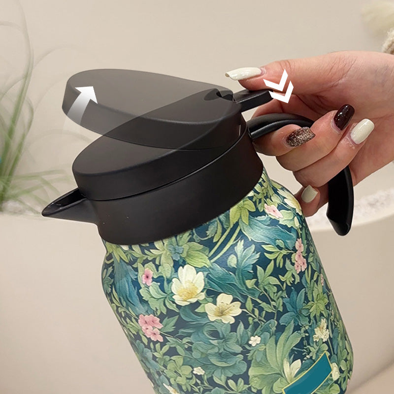 🔥2025 HOT SALE🔥Théière 1000ml isolée sous vide avec passoire