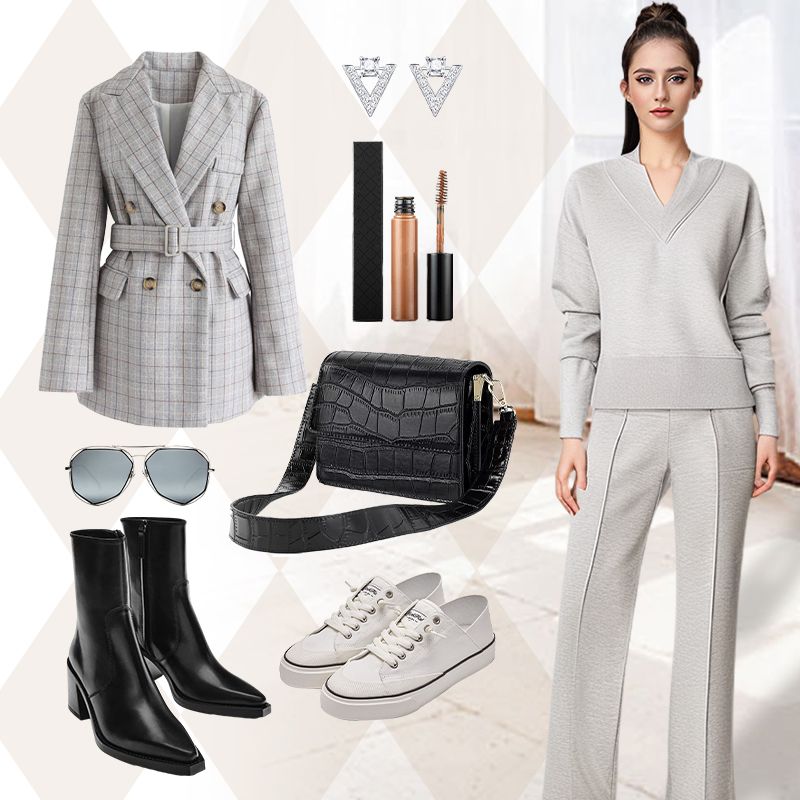 🔥2025 Printemps Nouveau Style🔥Ensemble 2 Pièces Costume Décontracté Femme