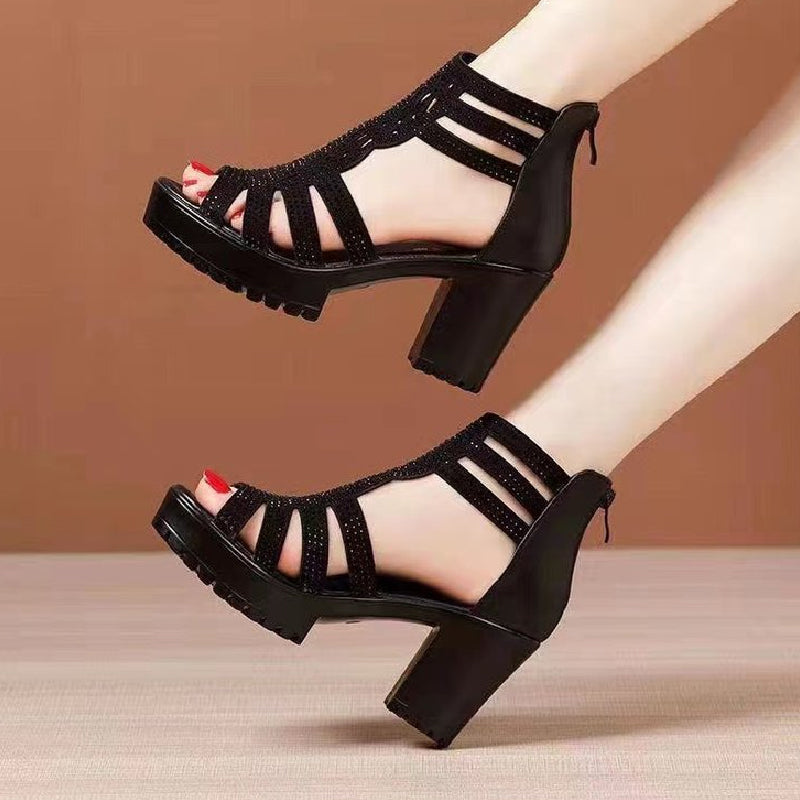 🌸50% de réduction pour une durée limitée💐Sandales antidérapantes à talons hauts pour femmes