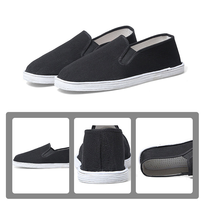 Chaussures de travail unisexes respirantes à enfiler en tissu mille couches