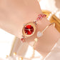 ✨2025 Nouveau design✨💖Womne's montre-bracelet en zircon de couleur