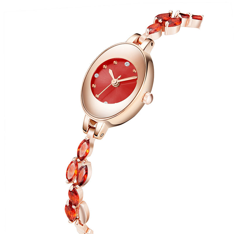 ✨2025 Nouveau design✨💖Womne's montre-bracelet en zircon de couleur