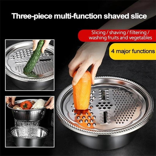 Bassin multifonctionnel en acier inoxydable🥒🥕🥔🍠