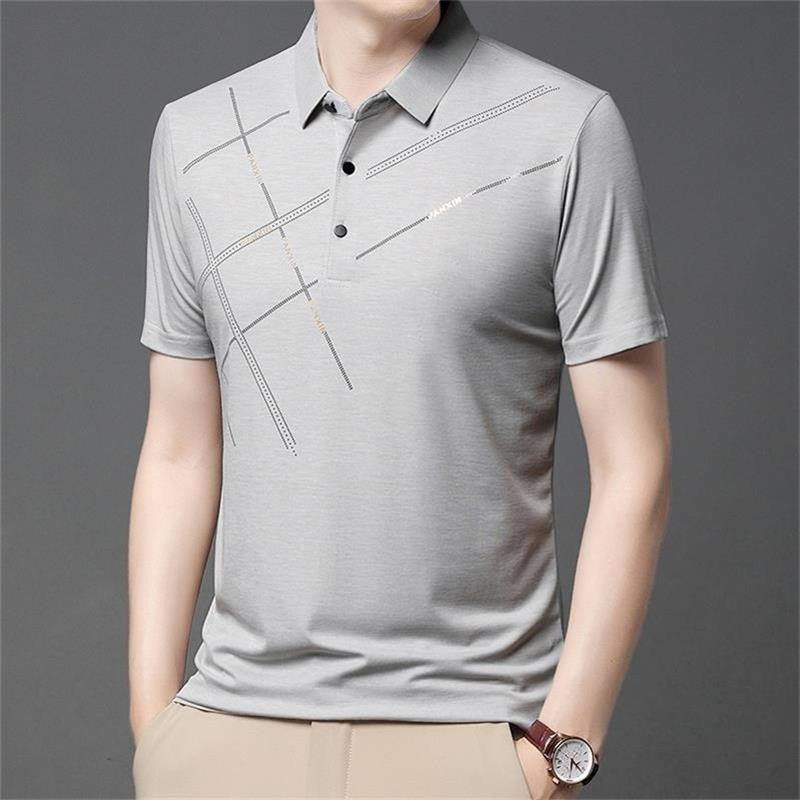 💥Chemise stretch en soie Ice pour hommes