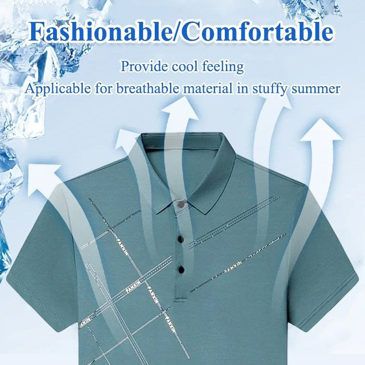 💥Chemise stretch en soie Ice pour hommes