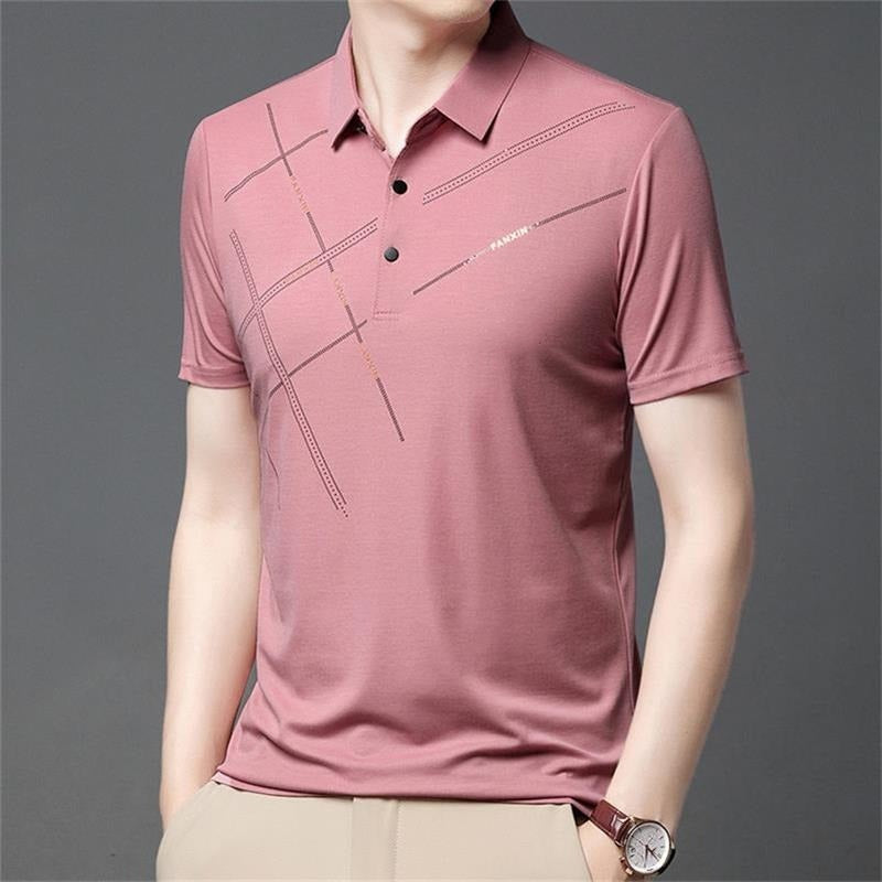 💥Chemise stretch en soie Ice pour hommes