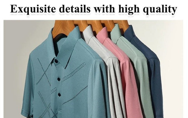 💥Chemise stretch en soie Ice pour hommes