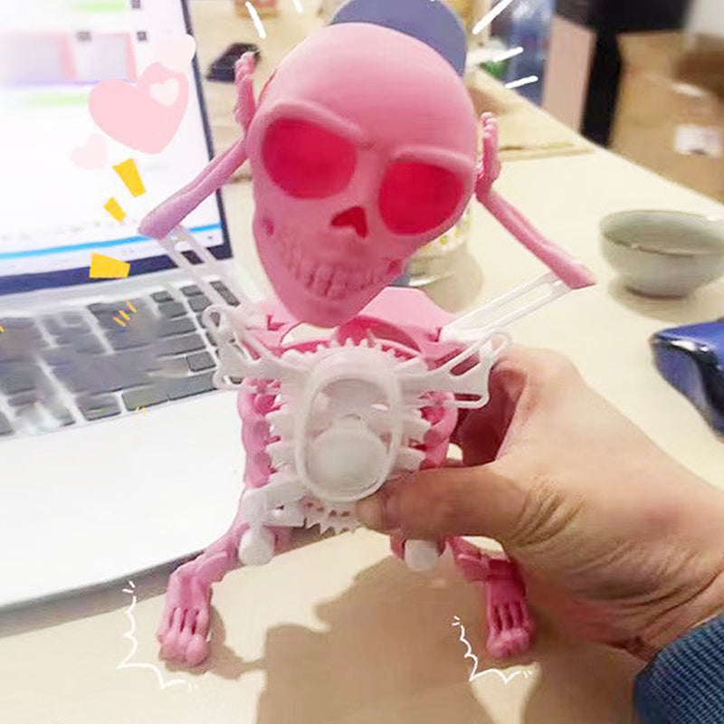 ⏳Réduction limitée de 50%💥Jouet de décoration squelette dansant imprimé en 3D