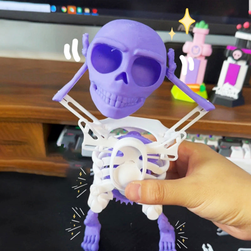 ⏳Réduction limitée de 50%💥Jouet de décoration squelette dansant imprimé en 3D