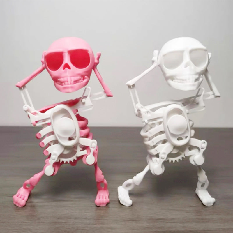 ⏳Réduction limitée de 50%💥Jouet de décoration squelette dansant imprimé en 3D