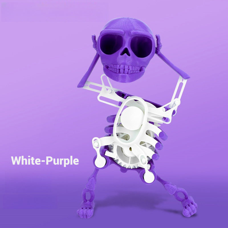 ⏳Réduction limitée de 50%💥Jouet de décoration squelette dansant imprimé en 3D