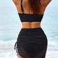 👙 50% DE RÉDUCTION💐Jupe de bain - Ensemble de bikinis à taille haute