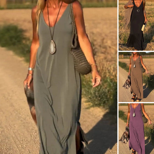 ✨offre limitée dans le temps✨Robe dos nu à col en V pour femmes