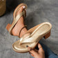 Tongs d'été à talons épais pour femmes