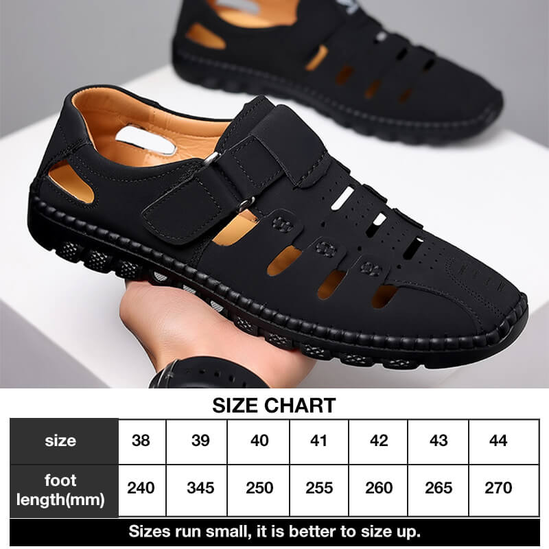 Sandales en cuir à découpes élégantes