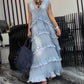 Fashion V-Neck Sleeveless Layered Ruffled Dress🛫livraison gratuite