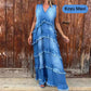 Fashion V-Neck Sleeveless Layered Ruffled Dress🛫livraison gratuite