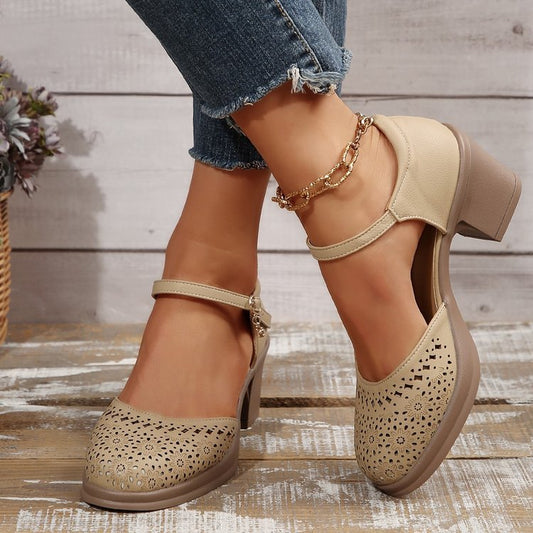 Sandales rétro en maille pour femmes