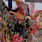 ⏰50% de réduction pour une durée limitée🔥Blouse vintage en mousseline de soie pour femme avec patchwork de fleurs et de léopard
