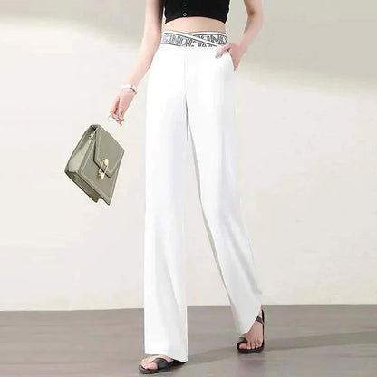 🔥Pantalon Extensible Ample Taille Haute À Jambes Larges【Achetez-En 2 Et Obtenez La Livraison Gratuite】
