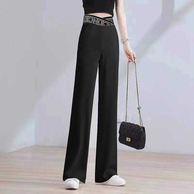🔥Pantalon Extensible Ample Taille Haute À Jambes Larges【Achetez-En 2 Et Obtenez La Livraison Gratuite】