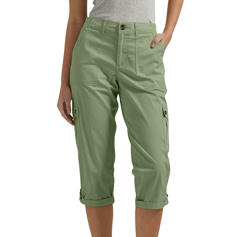 🔥 Hot Sale 🔥Short décontracté multi-poches à haute élasticité pour femme