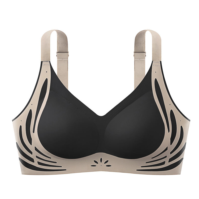 ✨ Vente du dernier jour 49% de réduction✨Soutien-Gorge Push-Up Froncé à Blocs de Couleurs Sans Couture