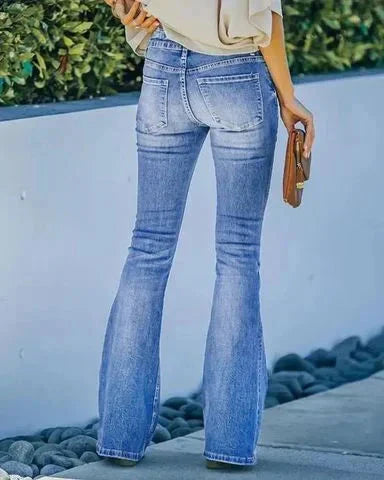 ⏰50% de réduction pour une durée limitée🔥Jean évasé taille haute vintage des années 90